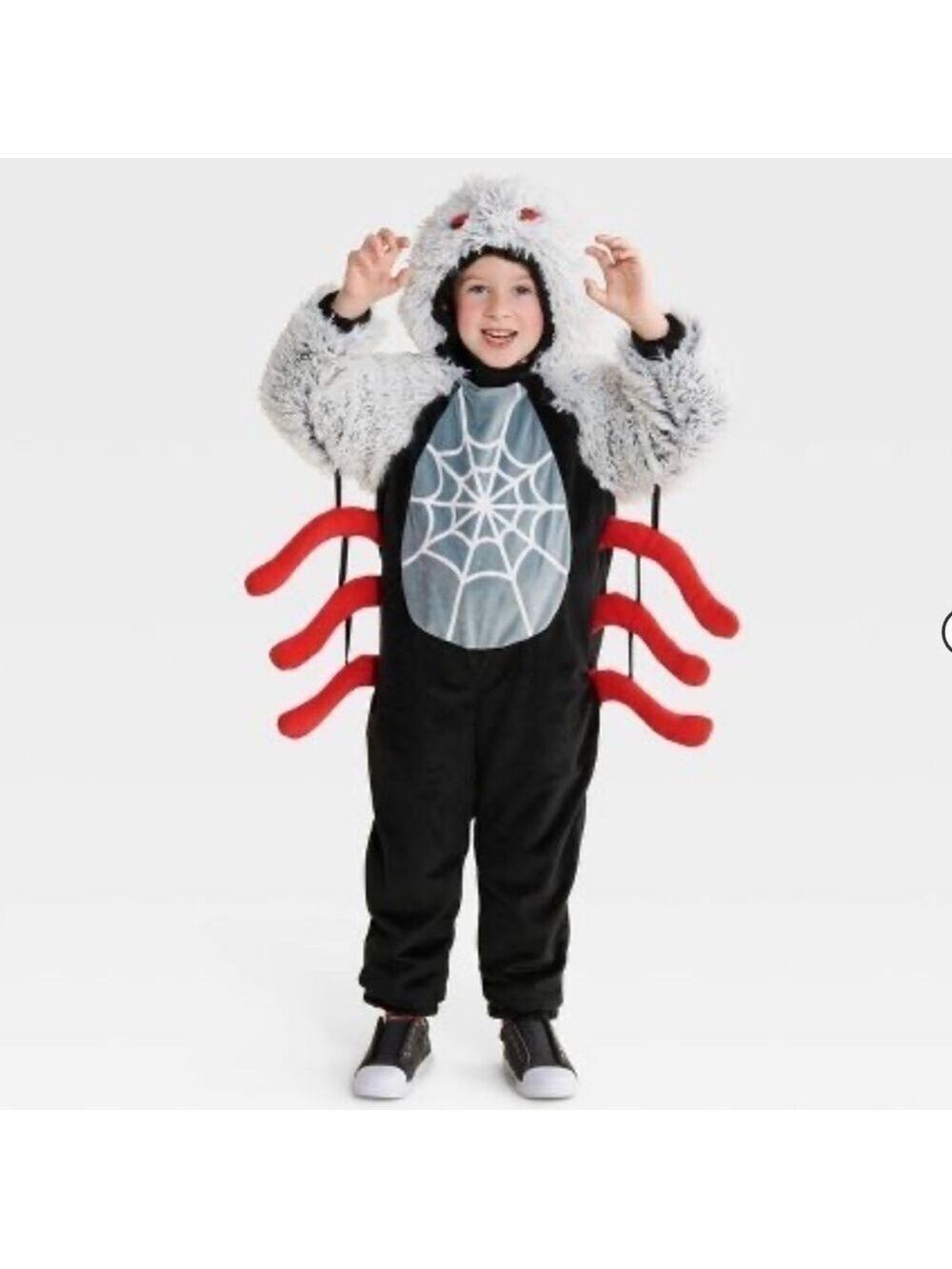 Kids Boy Girl Toddler Spider Halloween Purim Costume Jumpsuit Hyde & EEK 4-5T